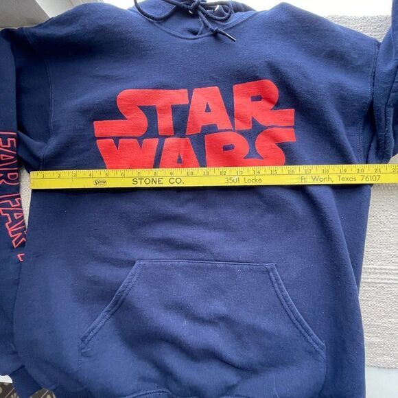 Star Wars Navy and Red "In A Galaxy" Pullover Hoodie, Size Large - Picture 4 of 7